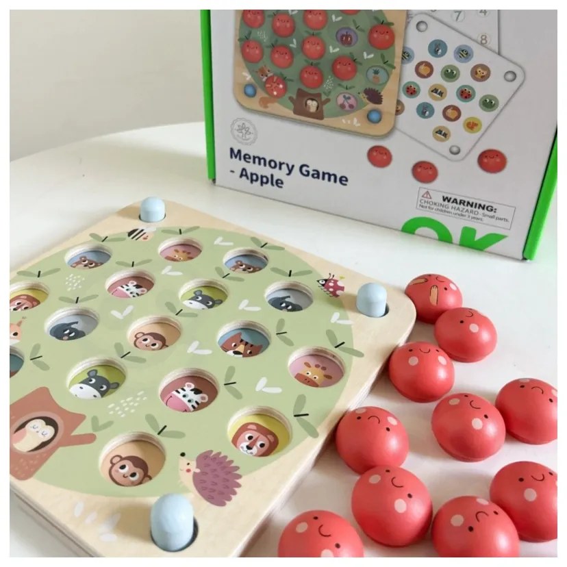 Tooky toy memory gra pamięciowa jabłuszka