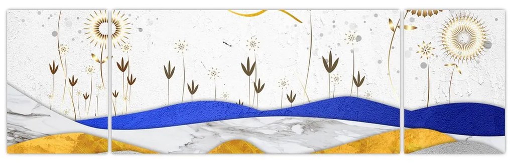 Obraz - Złote Góry (170x50 cm)