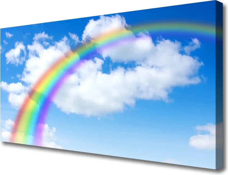Obraz na płótnie Magiczna Tęcza nad Chmurami