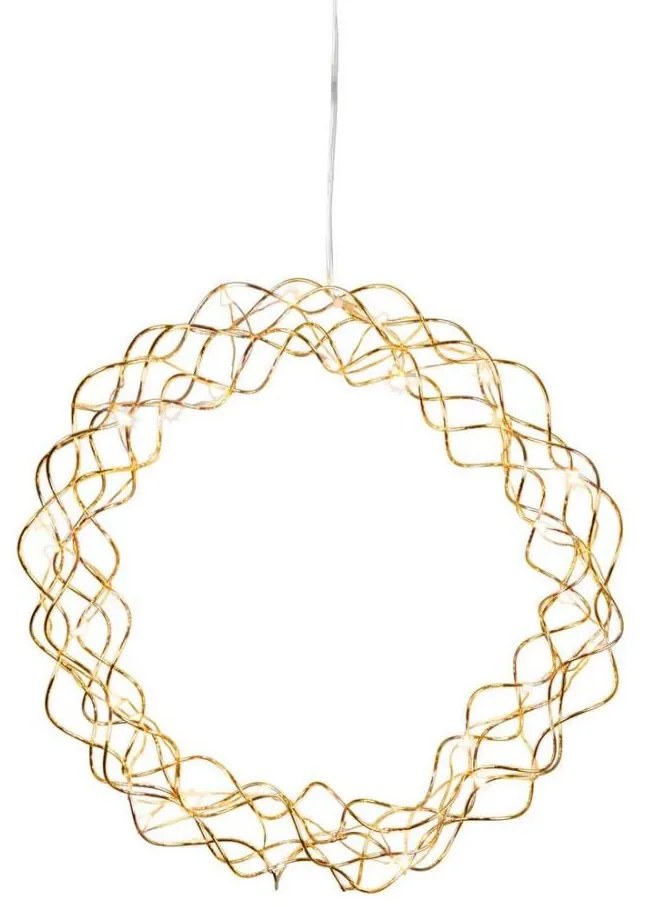 Eglo 411014 - LED Dekoracja świąteczna CURLY 30xLED/0,064W/3/230V mosiądz