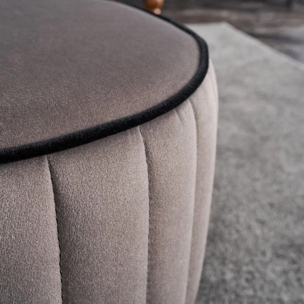 Stołek Rose Pouf Grey