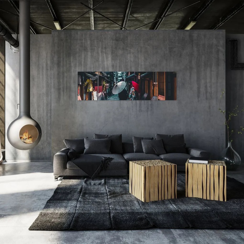 Obraz - Spacer po Tokio (170x50 cm)