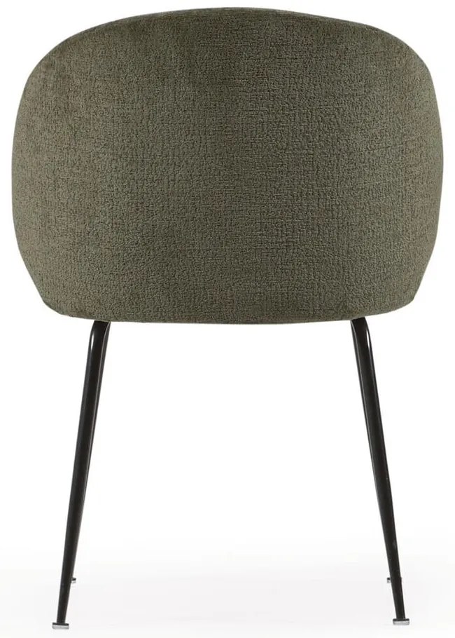 Zielony tapicerowany fotel jadalniany Minna – Kave Home