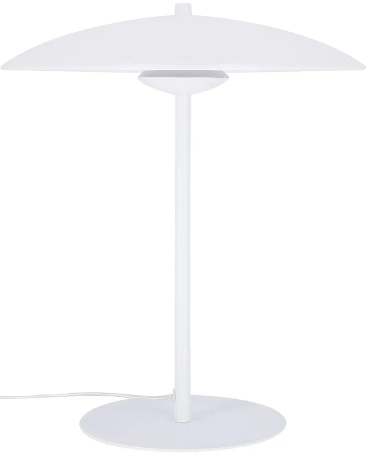 Biała lampa stołowa LED z metalowym kloszem (wysokość 41 cm) Lund – Candellux Lighting