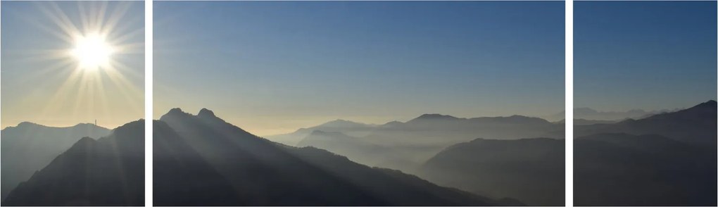 Obraz - Nad szczytami gór (170x50 cm)
