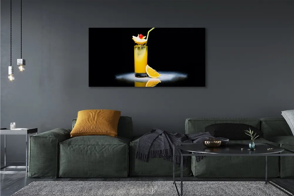 Duży obraz na płótnie Słoneczny Koktajl Pomarańczowy