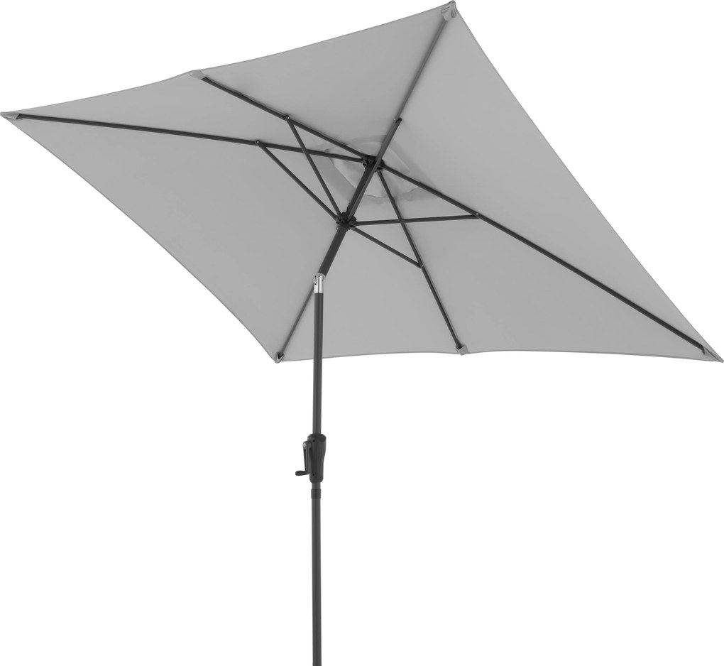 Doppler LIFE parasol ogrodowy 250 x 200 cm jasnoszary