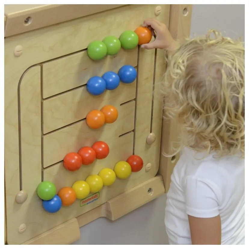 Masterkidz tablica ścienna edukacyjna labirynt koraliki montessori