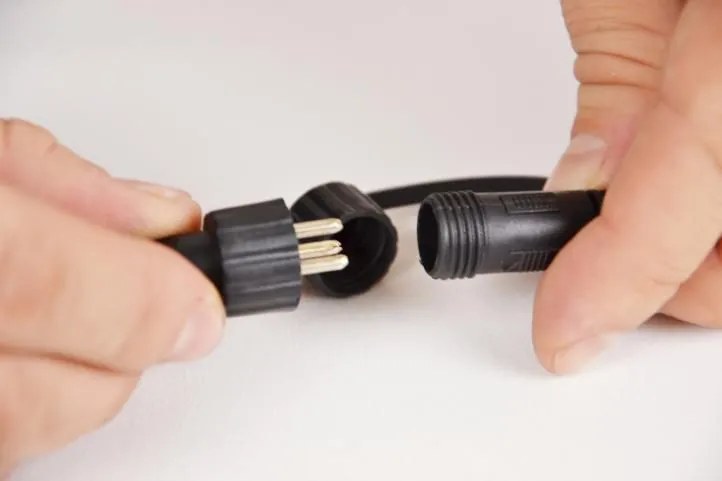 Diled kabel oświetleniowy - 60 LED ciepły biały + zasilanie