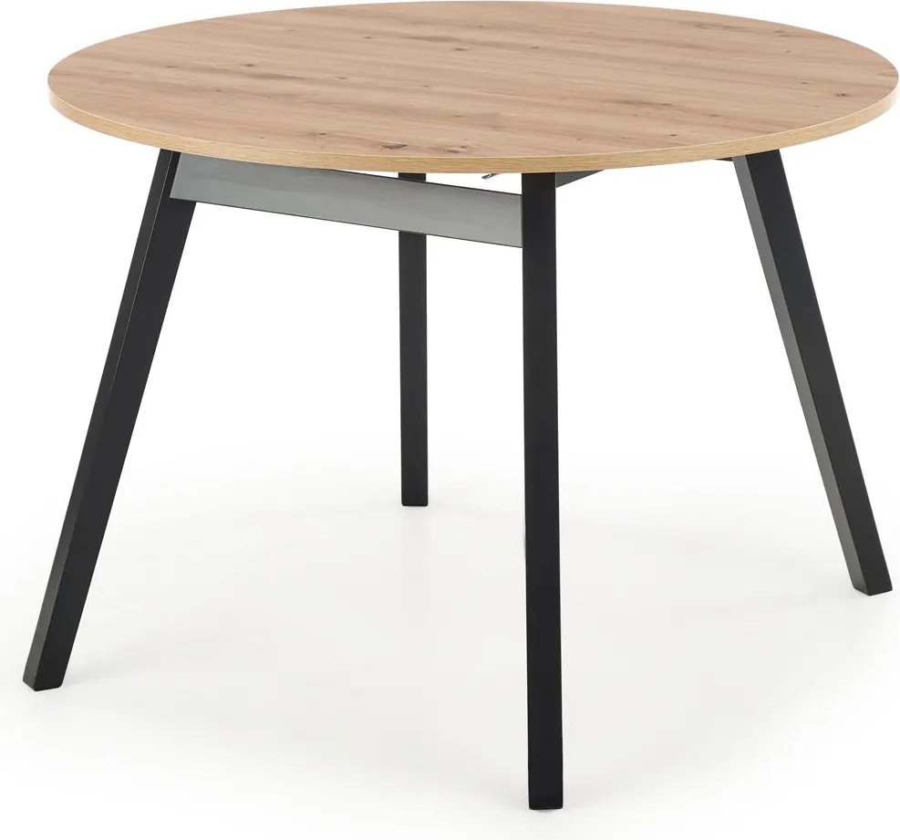 Rozkładany stół w stylu loft Ruben dąb artisan/czarny