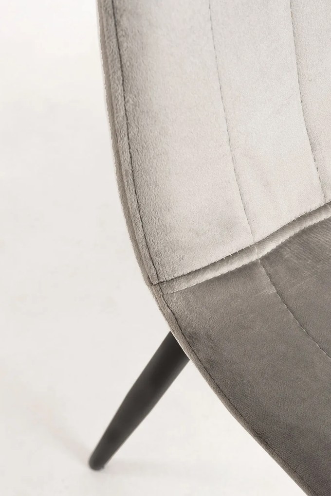 Zestaw 4 Krzese Liny Aksamitne