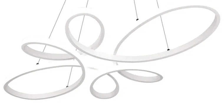 Biała lampa wisząca LED Fly – Trio