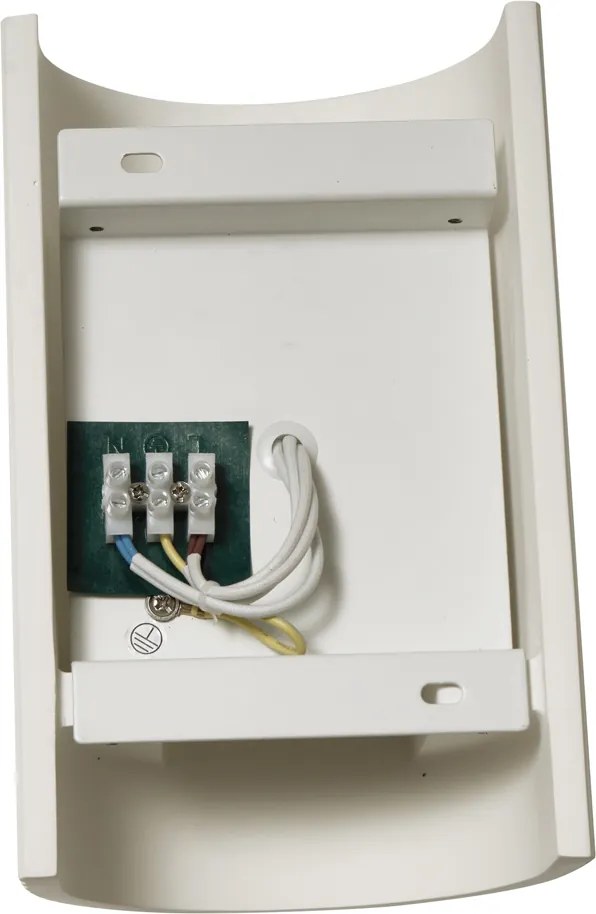 Skandynawski kinkiet beżowy półokrągły 2-punktowy - Plaster