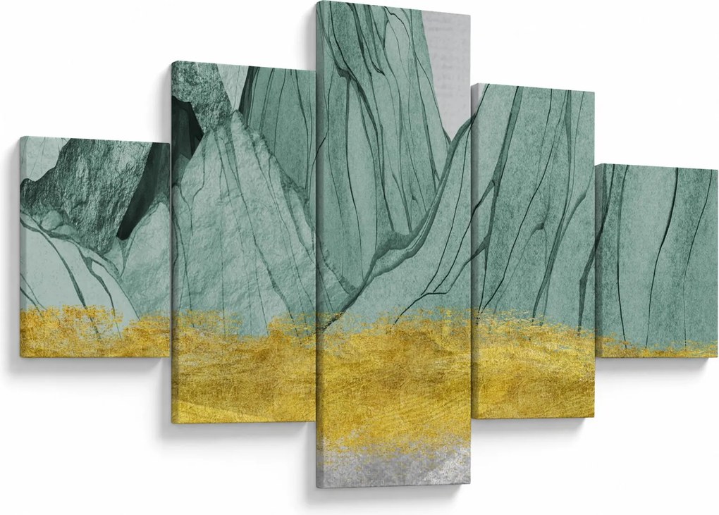 Obraz - Emerald Mountains N⁰1 (125x70 cm)