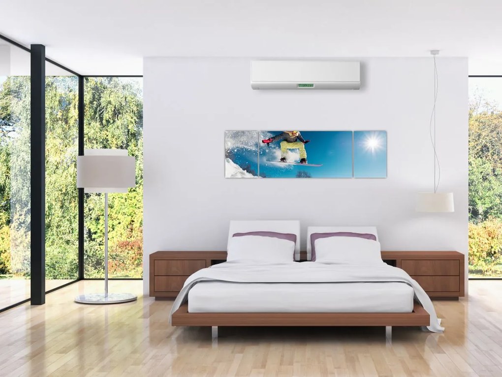 Obraz - Snowboardzista (170x50 cm)