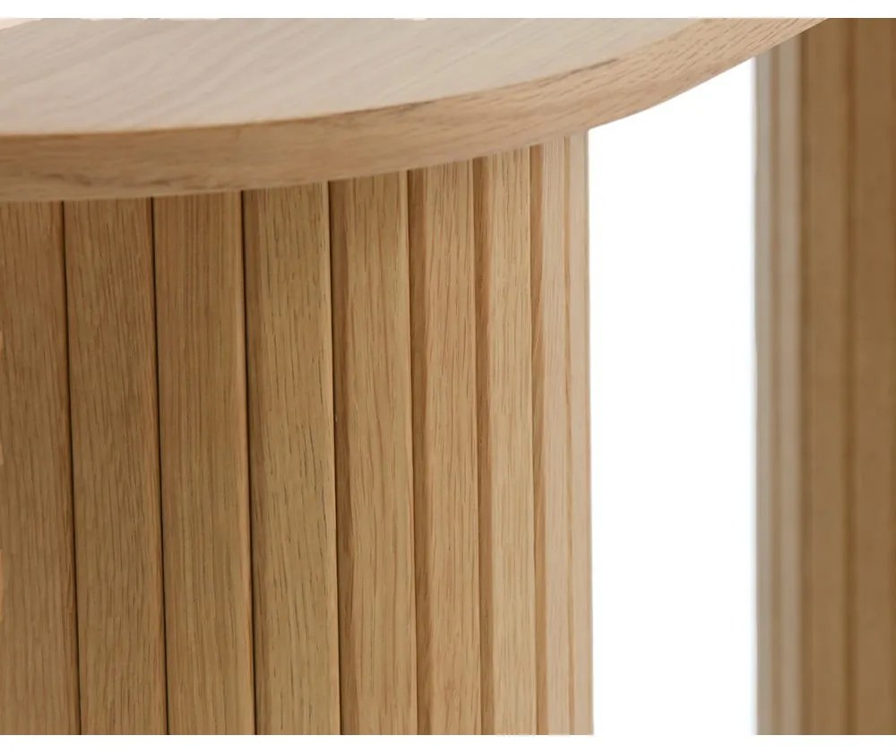 Konsola w naturalnym kolorze 40x130 cm Nola – Unique Furniture