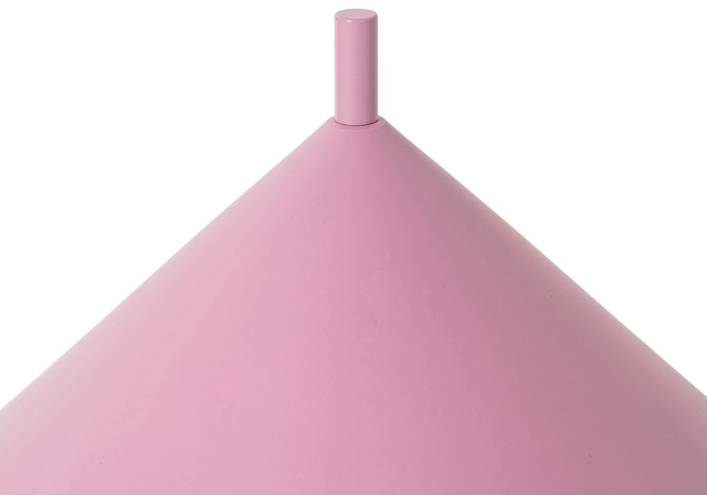 Designerska lampa stołowa różowa - TriangoloDesignerski Oswietlenie wewnetrzne