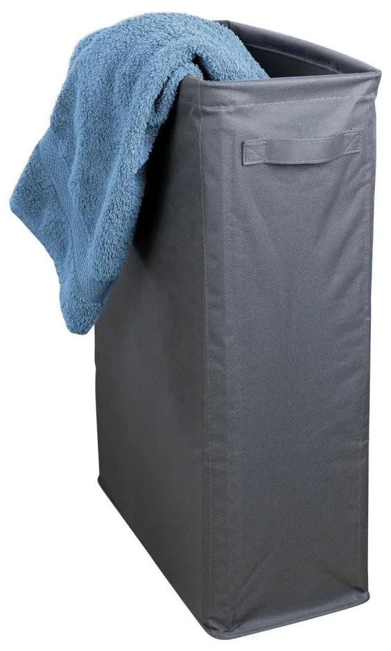 WENKO 71299800 - Kosz na pranie SLIM 20x60 cm antracyt