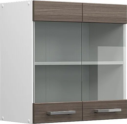 Szklana szafka kuchenna szlachetna szarość 60x31x60 r-line