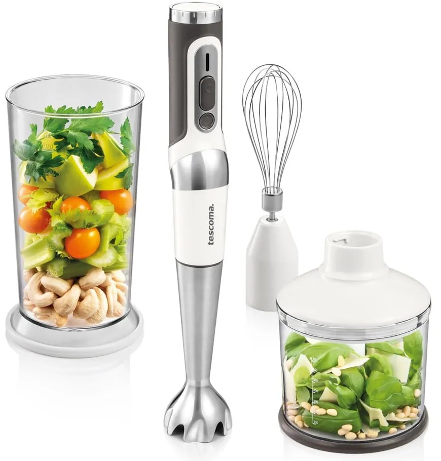 Blender w biało-srebrnym kolorze Grand chef – Tescoma