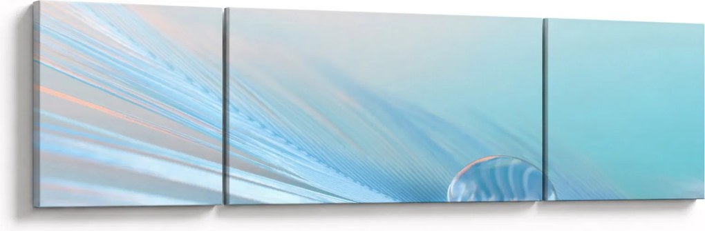 Obraz - Nebieska kropla (170x50 cm)
