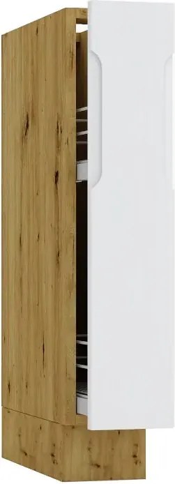 Szafka cargo 15 cm dąb artisan + szary A7-F21