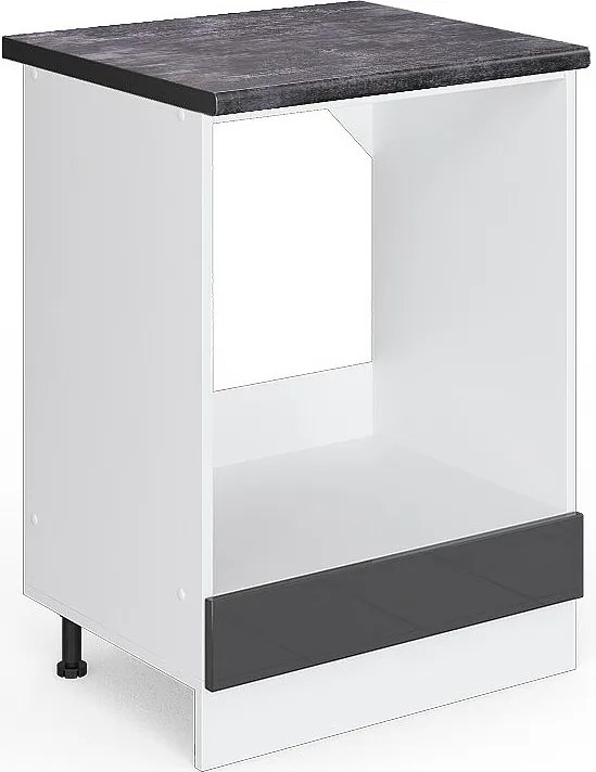 Szafka kuchenna antracyt wysoki połysk 60x60x81.6 r-line