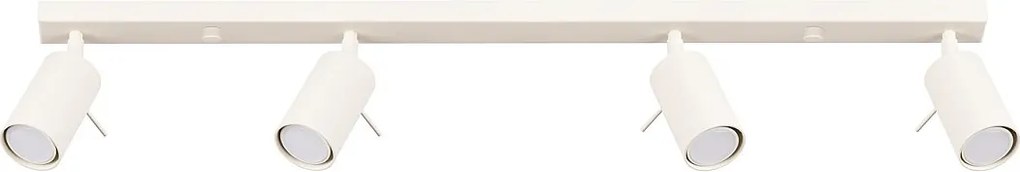 Lampa Sufitowa Nowoczesny Ring, Stal - 4 Źródło - L.81 X H.17 Cm - Beżowy