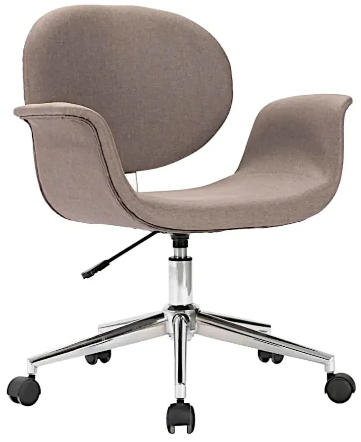 Brązowoszare obrotowe krzesło biurowe B4-G03