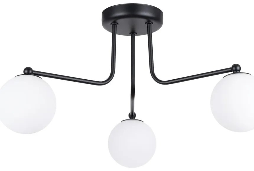 Czarno-biała lampa sufitowa Beam – Sollux