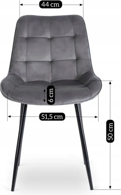 Zestaw Stół Okrągły Rozkładany HARRY 102-142 cm Dąb Craft/Czarny i 4 Krzesła Tapicerowane CHRIS Szare Nowoczesne