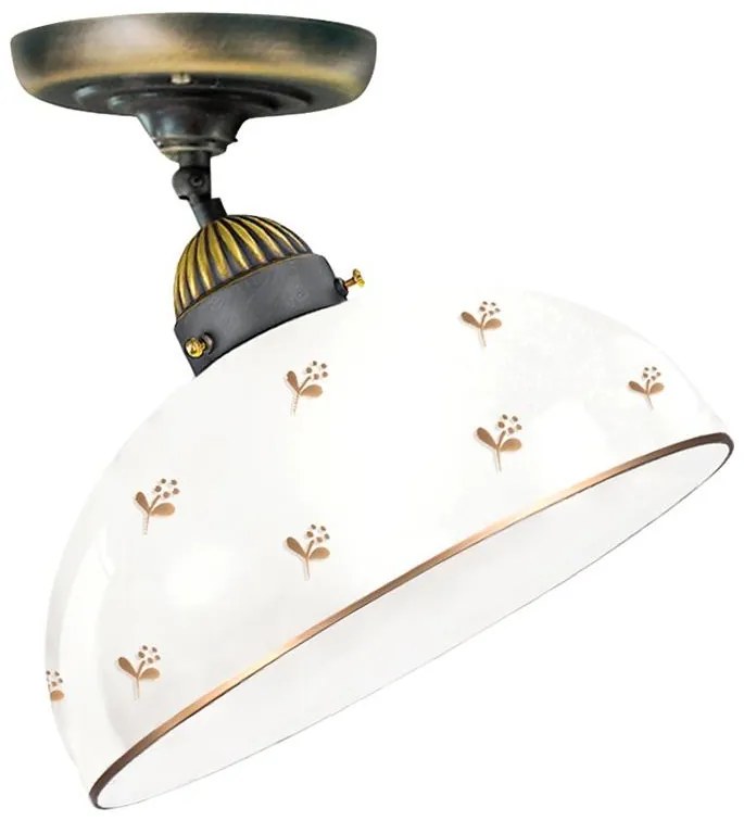 Kolarz 731.10.171 - Przysufitowy żyrandol NONNA 1xE27/75W/230V Ø 30 cm, motyw kwiatowy, wykończenie w kolorze różowego złota