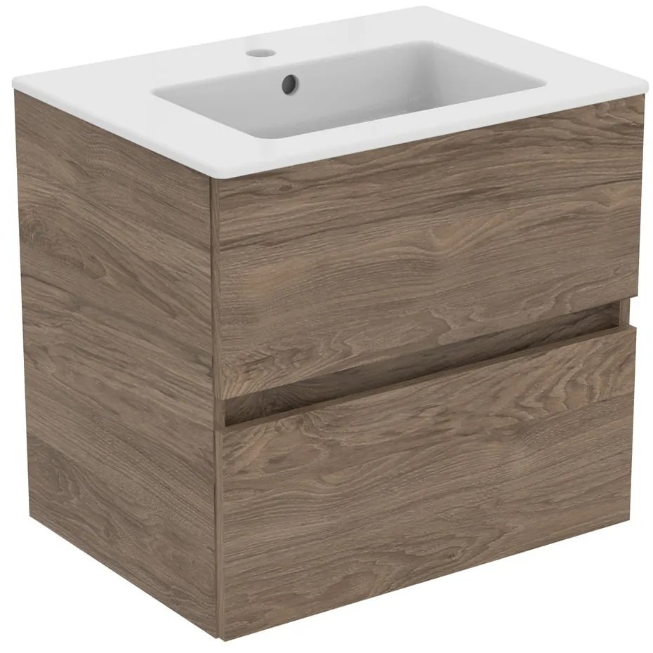 Wisząca szafka pod umywalkę w dekorze orzecha 60x55 cm Eurovit+ – Ideal Standard