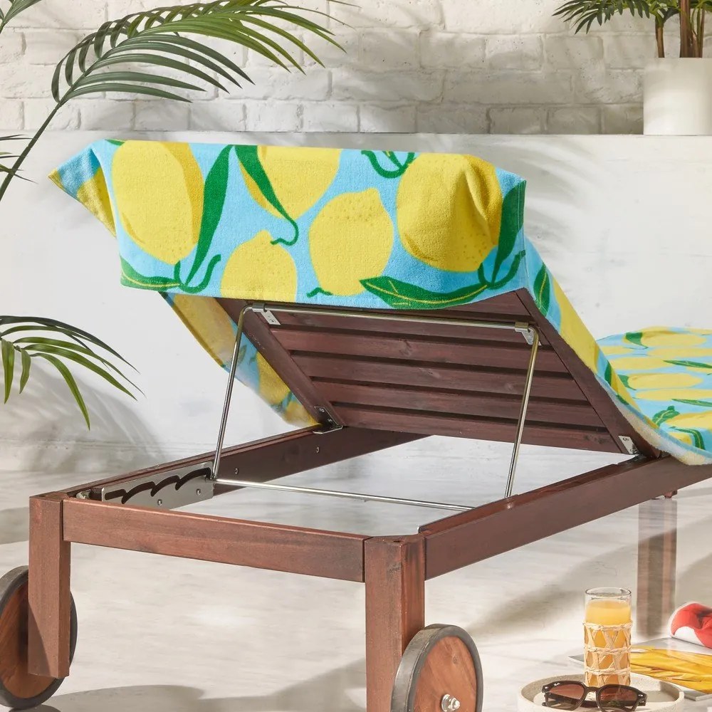 Bawełniany ręcznik plażowy 92x180 cm Lemons Lounger – Catherine Lansfield