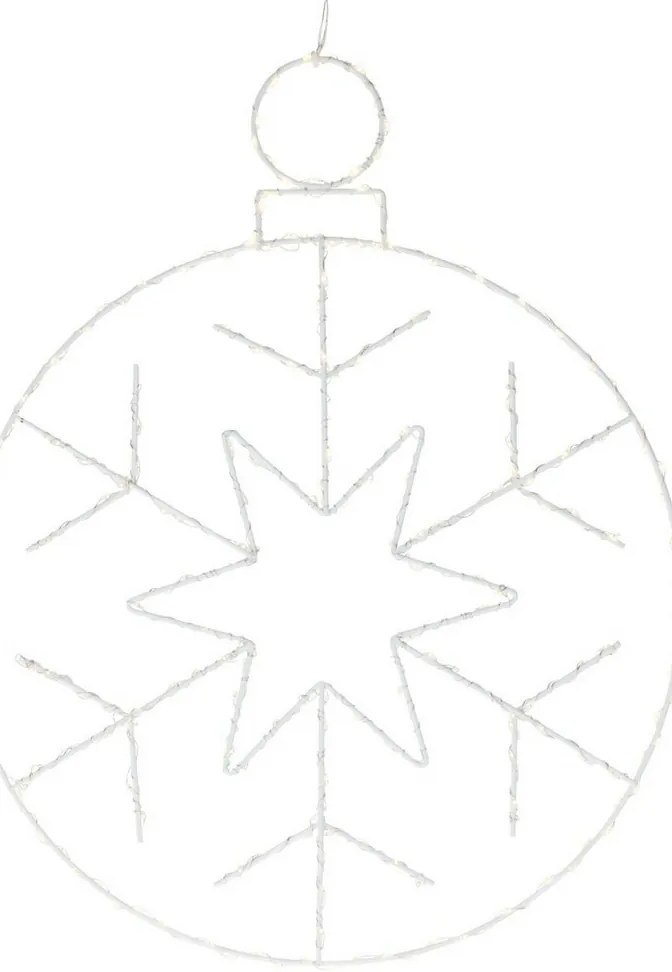 Świąteczna dekoracja wisząca LED Kerstball Snowflake 250 LED, 48 cm