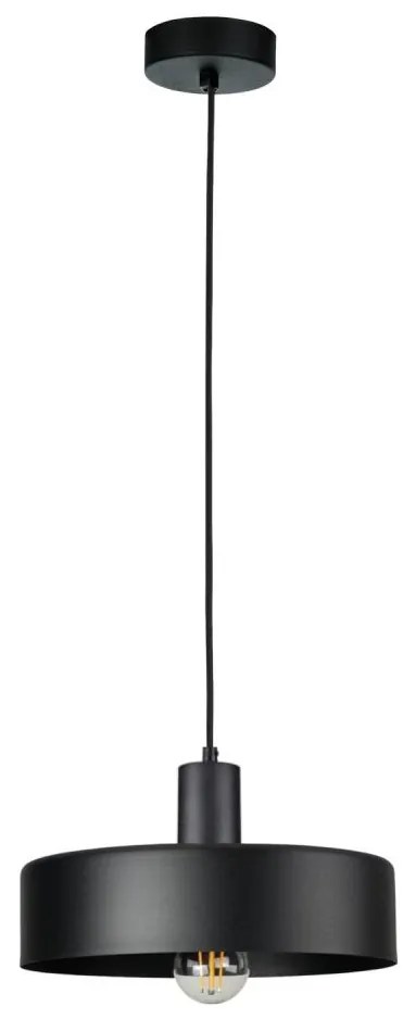 Lampa wisząca na lince ARCANE 1xE27/60W/230V czarna