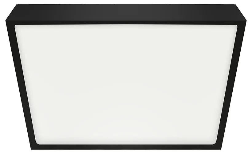 Emithor Sufitowa oprawa LED LENYS III. 27024, 14 x14 cm, 12W, IP20/IP44, czarna, 14 x 14 cm