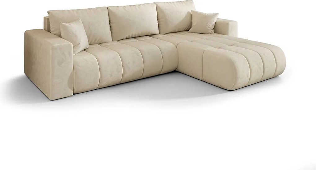 Narożnik BEDANTE MILO PREMIUM L Monolith 02 Prawy z funkcją spania Mebel łączący wygodę i nowoczesny design