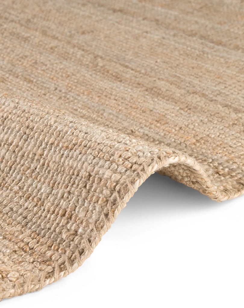Dywan naturalny jutowy ręcznie tkany Boucle naturalnie złoty 60 cm x 90 cm