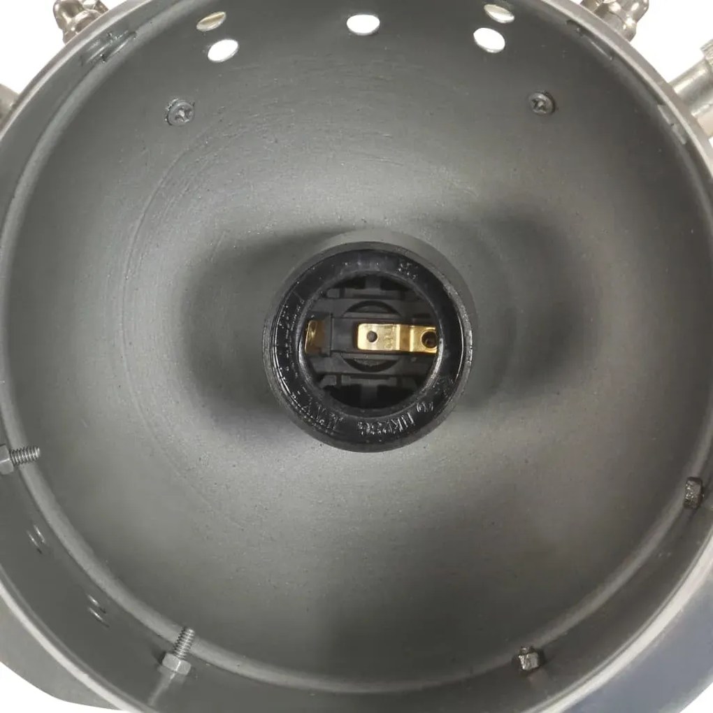 Czarna lampa stojąca retro drewniana EX191 C6-R26