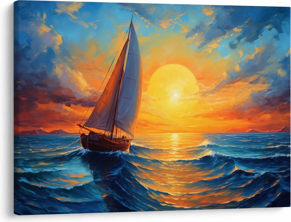 Obraz - Żaglówki (70x50 cm)