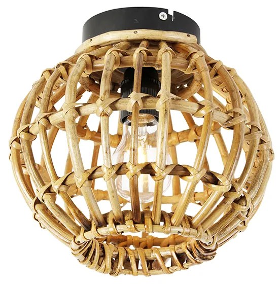 Rustykalna lampa sufitowa bambusowa 25 cm - Canna