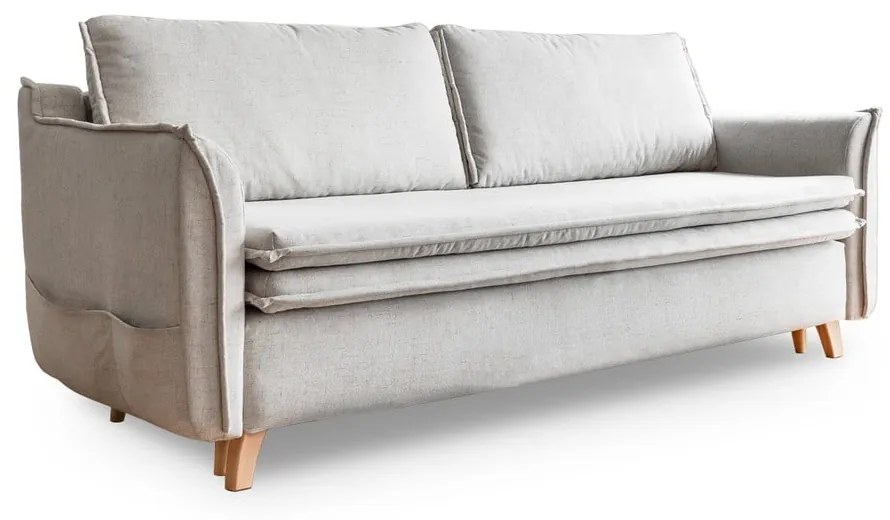 Kremowa rozkładana sofa 225 cm Charming Charlie – Miuform