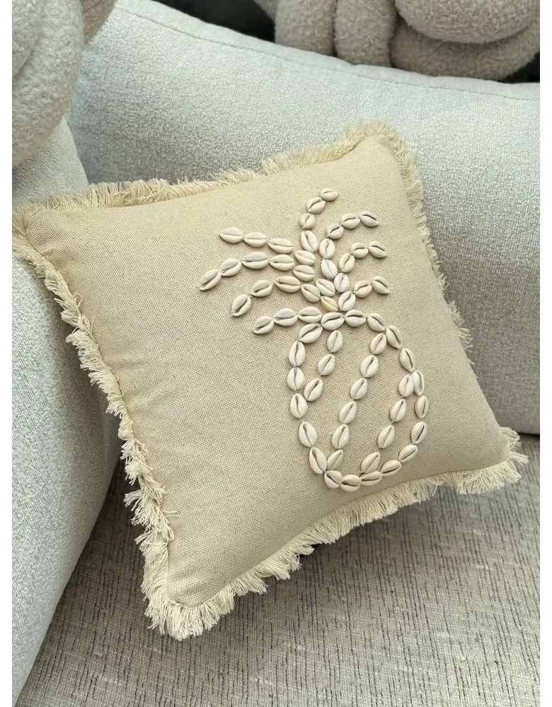 Bawełniana poszewka na poduszkę 43x43 cm Seashells – Mioli Decor