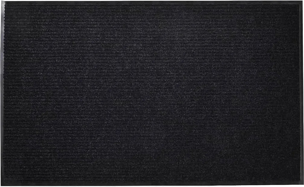 Czarny Dywanik PVC 90 x 150 cm Antypoślizgowy i Łatwy w Czyszczeniu