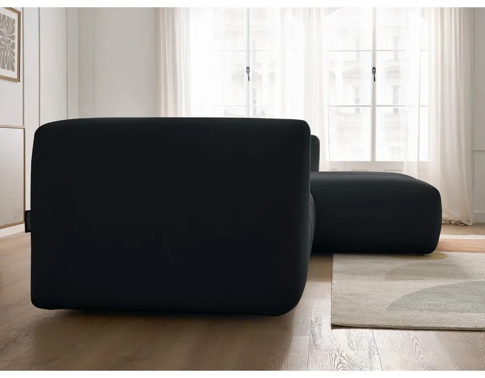 Czarny narożnik (prawostronny/z szezlongiem) Talia – Bobochic Paris