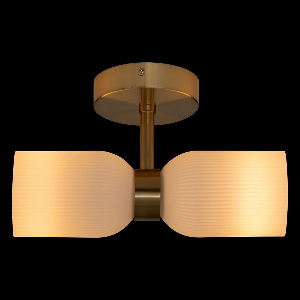 Szklany kinkiet ścienny RIO, 2 źródła światła, wys. 26,5 cm