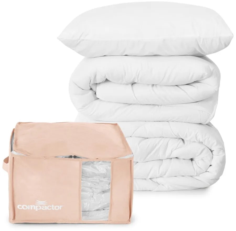 Plastikowy pojemnik próżniowy do przechowywania ubrań 42x40x25 cm Pink Edition – Compactor