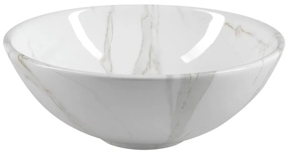 Biała ceramiczna okrągła umywalka ø 42 cm Dalma – Sapho