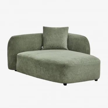 Chaise Longue Prawy Do Sofy Modułowej Z Tkaniny Coco Szenil Sage Green - Sklum